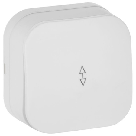 Глори белый переключатель 1кл открытая 10А IP20 