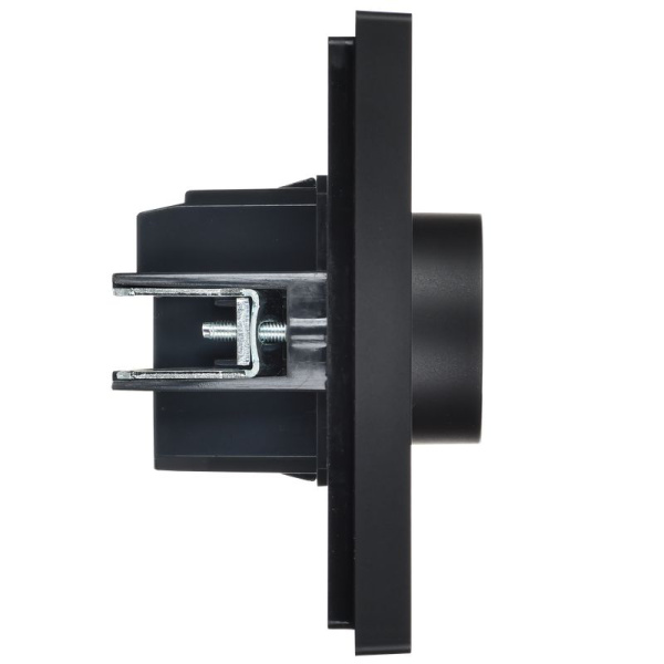 Фортепиано терморегулятор теплого пола скрытая 10А черный IEK 