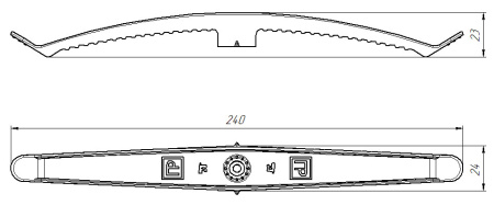 Держатель кабеля двусторонний 0-10мм пластик черный ПРОМРУКАВ 20шт/уп