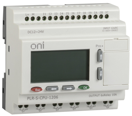 Реле логическое программируемое PLR-S. CPU1206 серии ONI