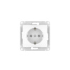 купить Атлас белый розетка скрытая 1-мест заземление шторки быстрозажим. клем. IP20  в Ухте Атлас белый розетка скрытая 1-мест заземление шторки быстрозажим. клем. IP20