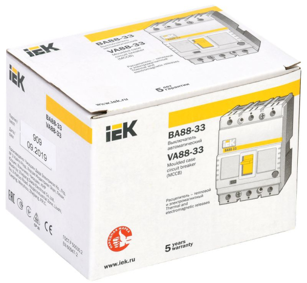 Автомат 3Р 125А 35кА ВА88-33 IEK