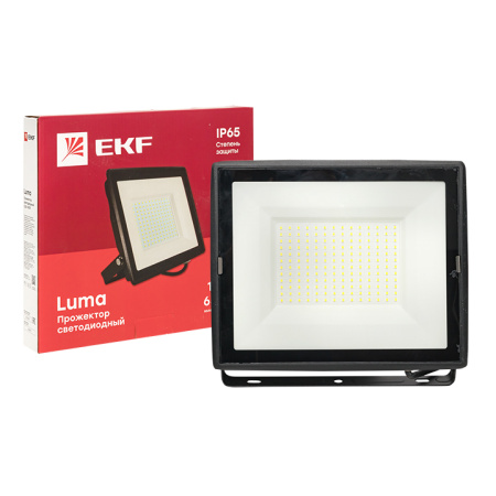 купить Прожектор свд 150Вт 6500К 12000лм черный IP65 110° Luma EKF  в Ухте Прожектор свд 150Вт 6500К 12000лм черный IP65 110° Luma EKF