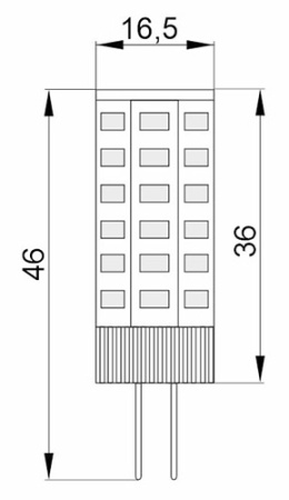 Лампа капсула свд 12В G4 5Вт 3000К 475лм IEK
