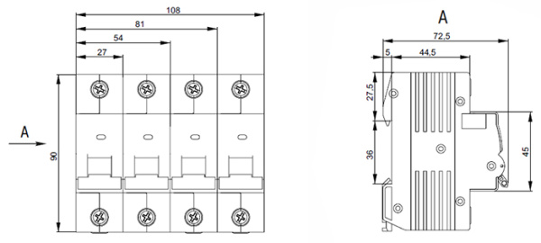 Автомат 2Р 125А C 15кА ВА47-150 IEK