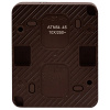 AtlasDesign Profi54 коричневый розетка открытая 1-мест заземление шторки IP54 