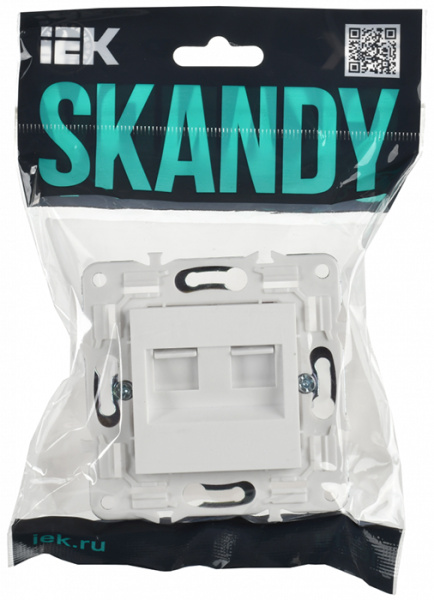 купить SKANDY Роз. комп. 2-ая RJ45 кат.5E SK-K03W арк. бел. IEK в Ухте SKANDY Роз. комп. 2-ая RJ45 кат.5E SK-K03W арк. бел. IEK
