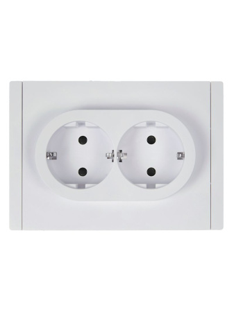 купить Фортепиано белый розетка скрытая 2-мест заземление шторки IP20  в Ухте Фортепиано белый розетка скрытая 2-мест заземление шторки IP20