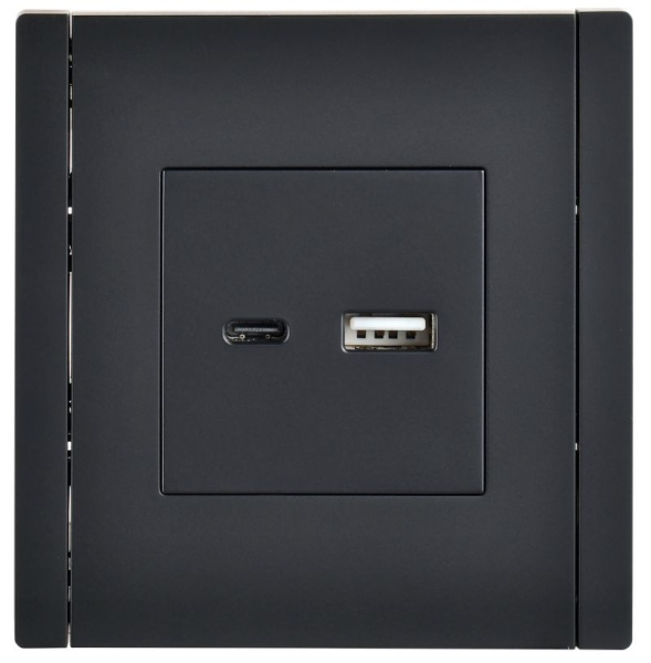 купить Фортепиано черный механизм USB A+C скрытая 2-ая 18Вт в Ухте Фортепиано черный механизм USB A+C скрытая 2-ая 18Вт