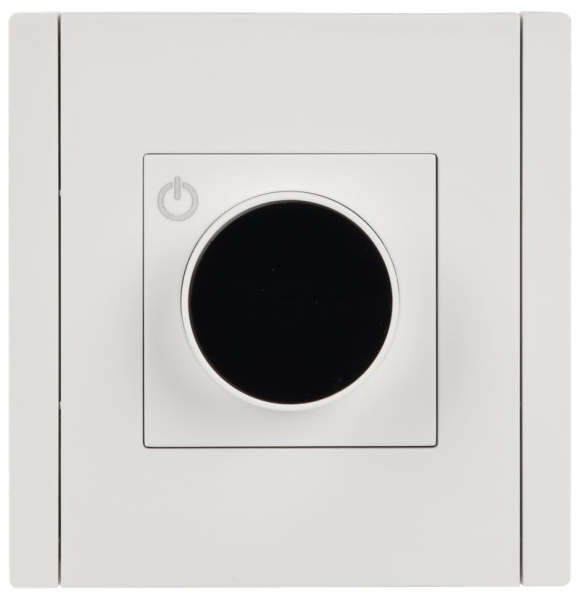 Фортепиано терморегулятор теплого пола скрытая 10А белый IEK 