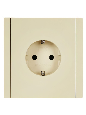 купить Фортепиано ваниль розетка скрытая 1-мест заземление IP20  в Ухте Фортепиано ваниль розетка скрытая 1-мест заземление IP20