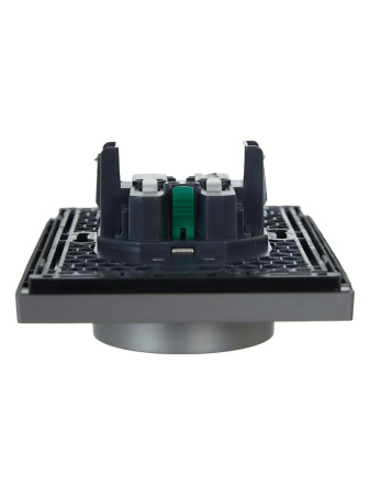 купить Фортепиано сталь розетка скрытая 2-мест заземление быстрозажим. клем. IP20  в Ухте Фортепиано сталь розетка скрытая 2-мест заземление быстрозажим. клем. IP20