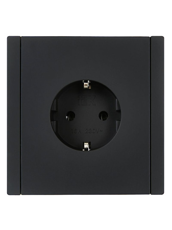 купить Фортепиано черный механизм розетки скрытая 1-мест заземление IP20  в Ухте Фортепиано черный механизм розетки скрытая 1-мест заземление IP20