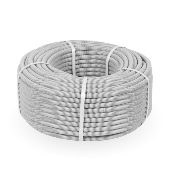 купить Труба гофра 16мм ПВХ 50м серый ПРОМРУКАВ с протяжкой  в Ухте Труба гофра 16мм ПВХ 50м серый ПРОМРУКАВ с протяжкой