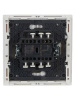Фортепиано белый переключатель 2кл скрытая 10А IP20