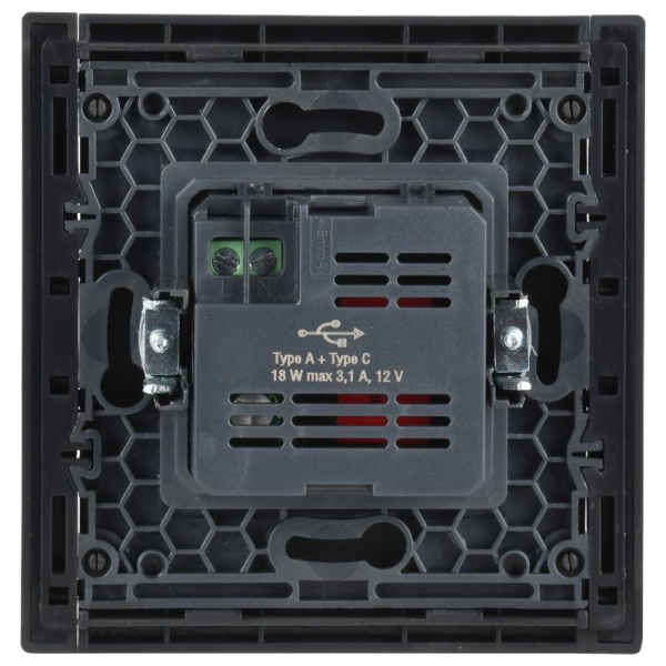 купить Фортепиано серый механизм USB A+C скрытая 2-ая 18Вт в Ухте Фортепиано серый механизм USB A+C скрытая 2-ая 18Вт