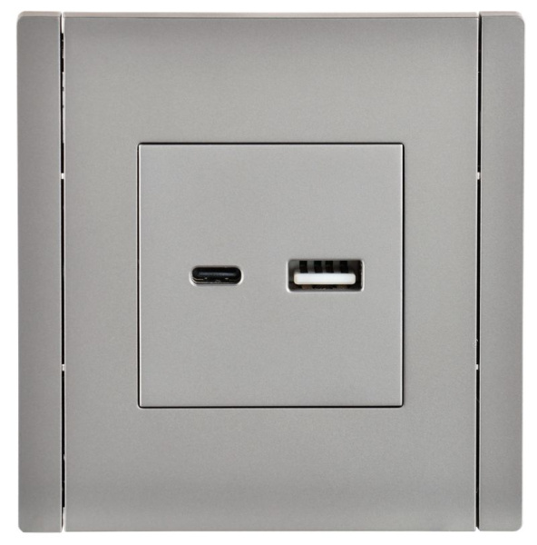 купить Фортепиано сталь механизм USB A+C скрытая 2-ая 3,1А в Ухте Фортепиано сталь механизм USB A+C скрытая 2-ая 3,1А