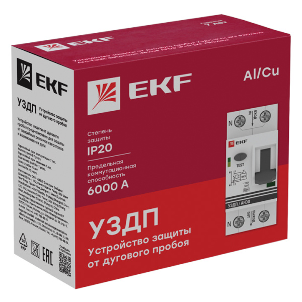 Устройство защиты от дугового пробоя (УЗДП) 1P+N 50А EKF PROxima