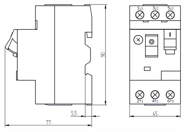 Автомат защиты двигателя 1,6-2,5А ПРК32 КЭАЗ