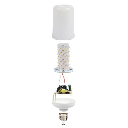 купить Лампа свд LED-L60-6W/Flame/E27/PLD01WH Uniel в Ухте Лампа свд LED-L60-6W/Flame/E27/PLD01WH Uniel