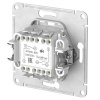 AtlasDesign карбон переключатель 2кл скрытая 10А IP20 быстрозажим.клем.  