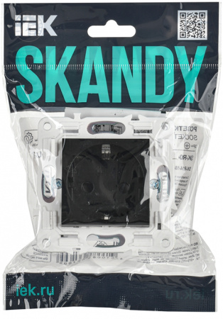 купить Сканди черный розетка скрытая 1-мест заземление шторки IP44 в Ухте Сканди черный розетка скрытая 1-мест заземление шторки IP44