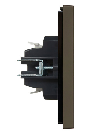 Фортепиано серый переключатель перекрестный 1кл скрытая 10А IP20 