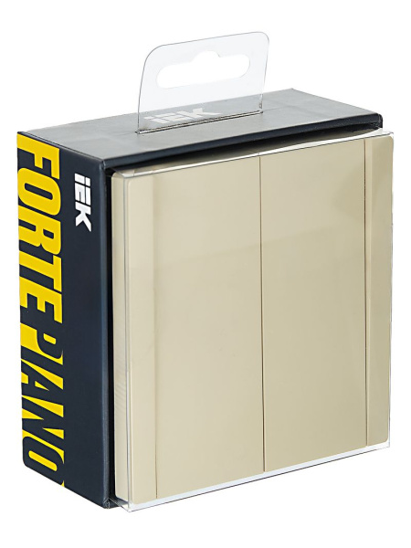 Фортепиано ваниль переключатель 2кл скрытая 10А IP20 