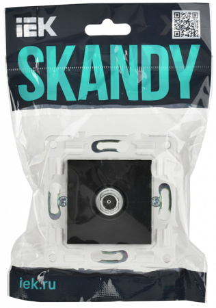 купить Сканди черный розетка TV оконечная скрытая 1-ая в Ухте Сканди черный розетка TV оконечная скрытая 1-ая