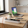 Фильтр сетевой 3-мест 3м ПВС 3*1,5 черный выкл IEK USB A+C